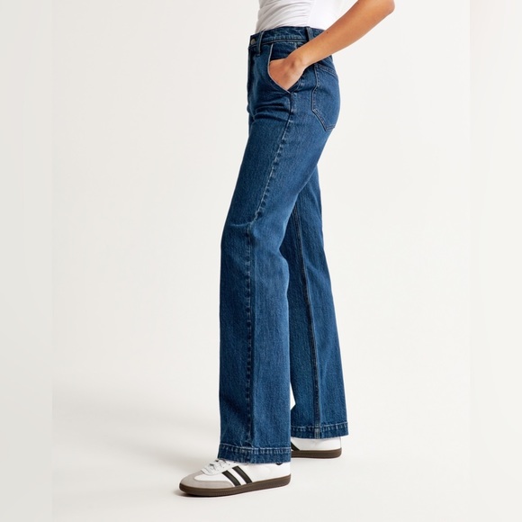 NWT ABERCROMBIE & FITCH mid rise 90s Relaxed JEANS - Picture 5 of 12